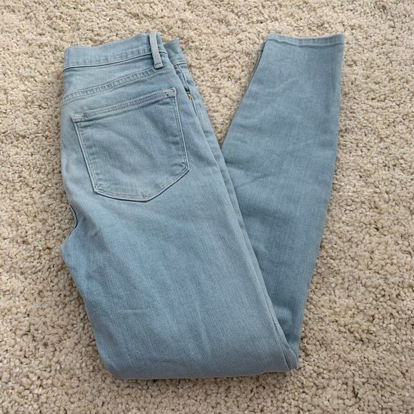Frame Jeans Womens Size 24 Le High Skinny Crop Holt Light Wash Denim Distressed - Picture 5 of 7